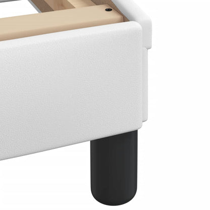 Bett mit Matratze "Dover" Weiß 90x200 cm Kunstleder