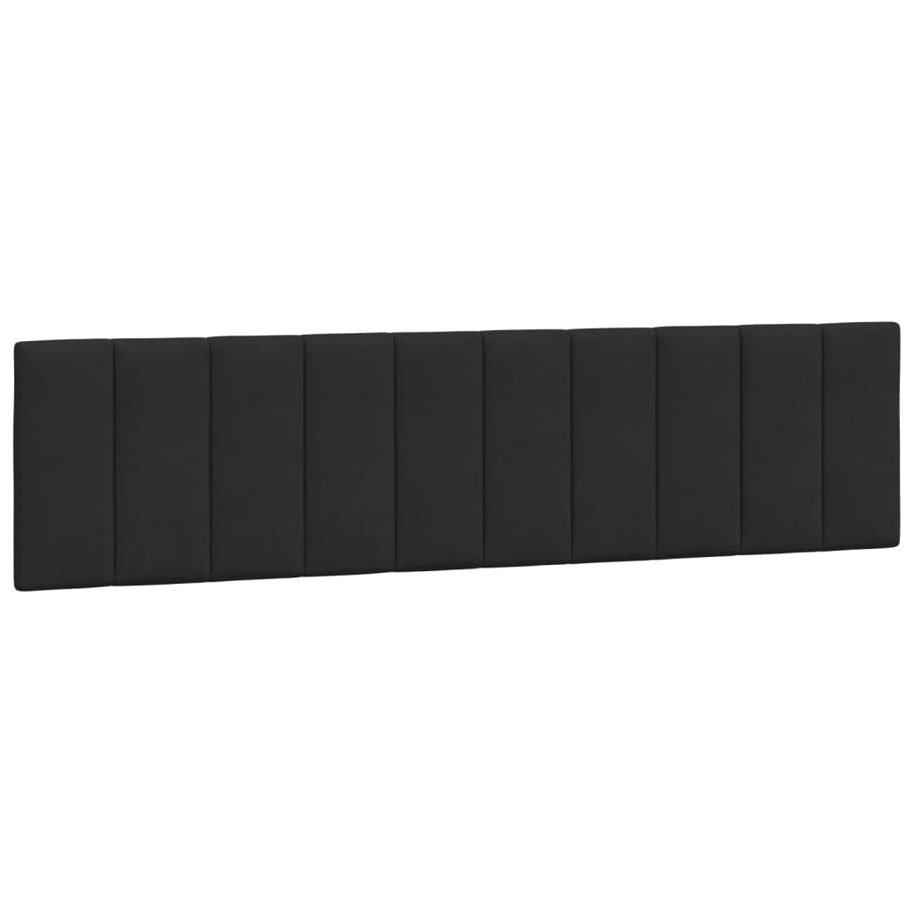 Bett mit Matratze "Hanko" Schwarz 200x200 cm Samt