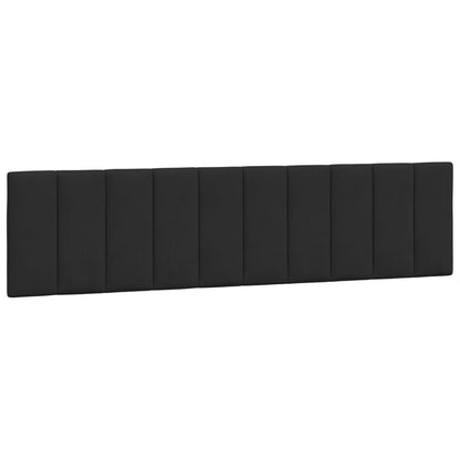 Bett mit Matratze "Hanko" Schwarz 200x200 cm Samt