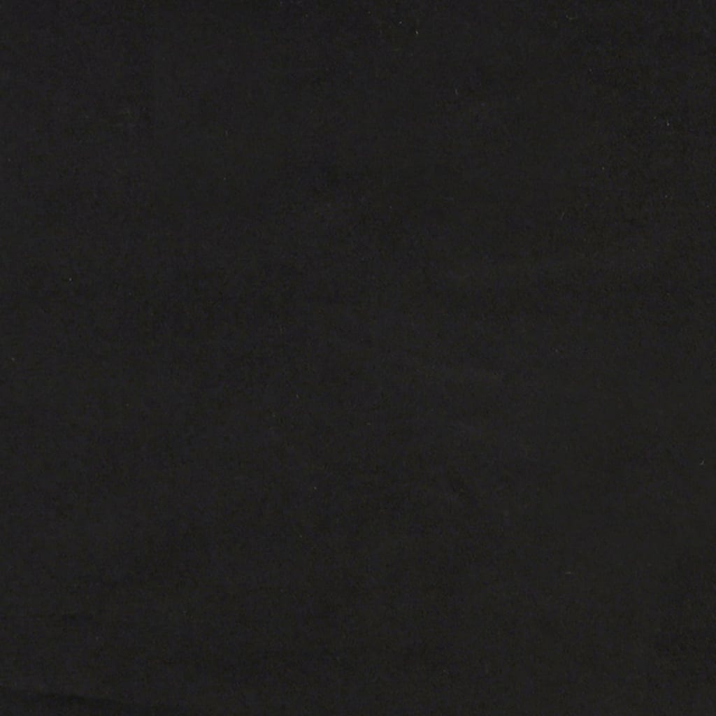 Bett mit Matratze Schwarz 140x200 cm Samt