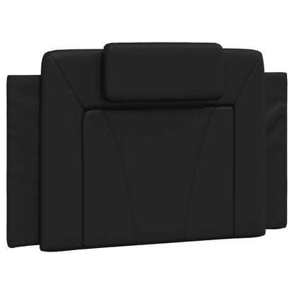 Bett "Viana" mit Matratze Schwarz 90x200 cm Kunstleder