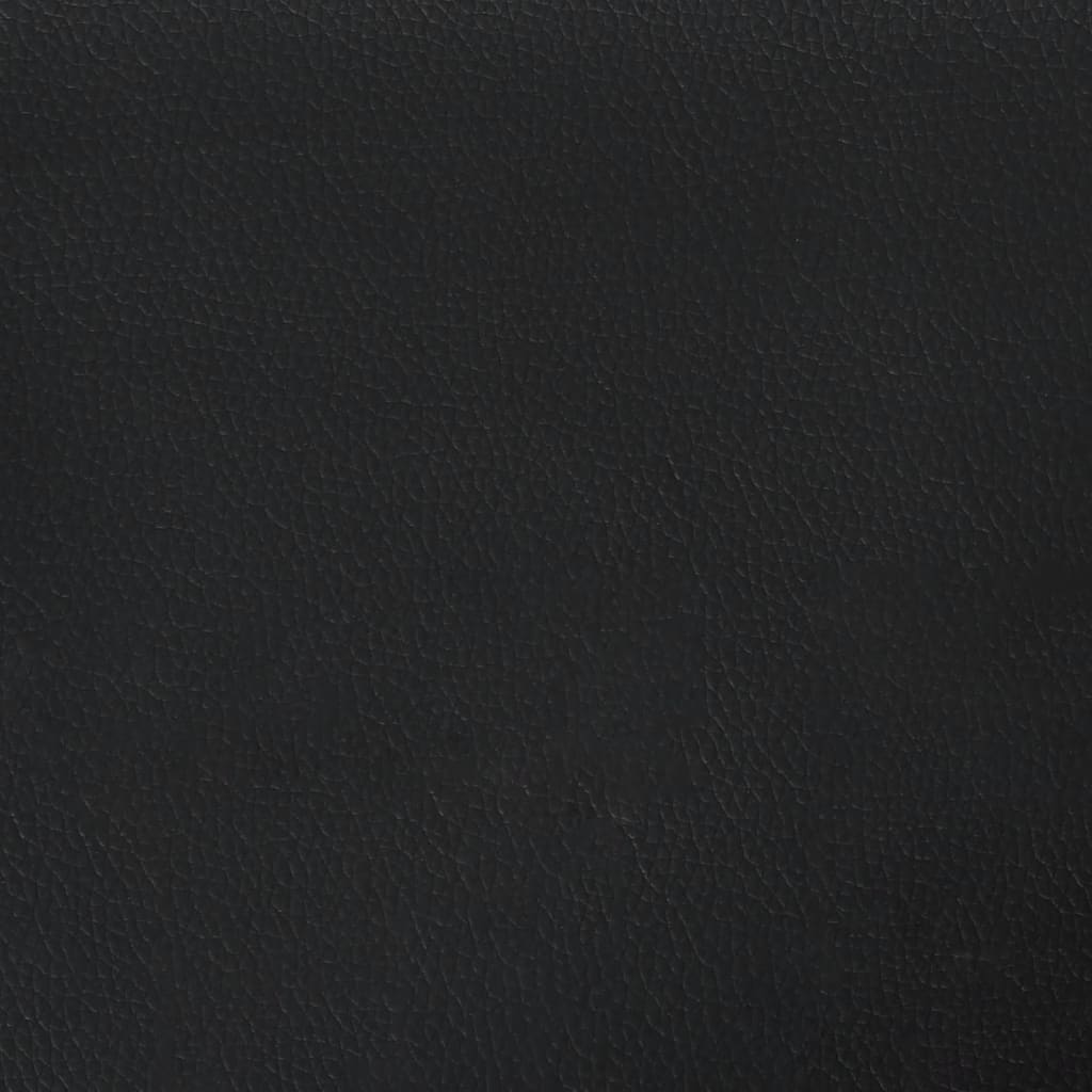 Bettgestell ohne Matratze "Zadar" Weiß und Schwarz 120x200 cm Kunstleder