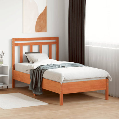 Sengegavl Voks Brun 100 cm Massiv Fyr