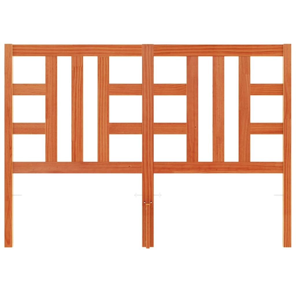 Kopfteil Wachsbraun 135 cm Massivholz Kiefer