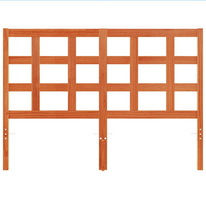 Sengegavl voksbrun 135 cm massiv fyrretræ