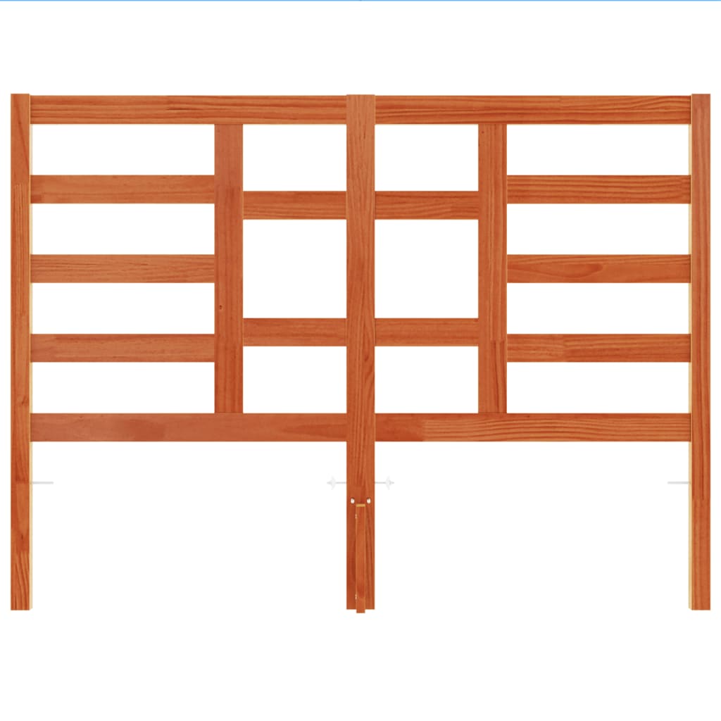 Kopfteil Wachsbraun 135 cm Massivholz Kiefer