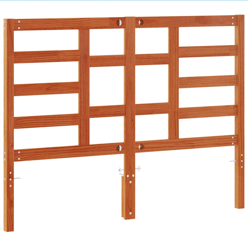 Kopfteil Wachsbraun 135 cm Massivholz Kiefer