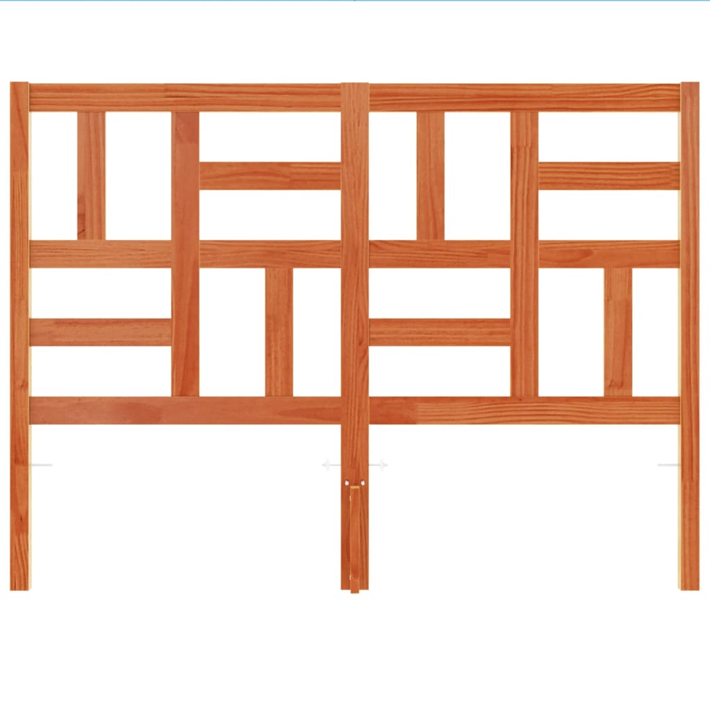 Kopfteil Wachsbraun 135 cm Massivholz Kiefer