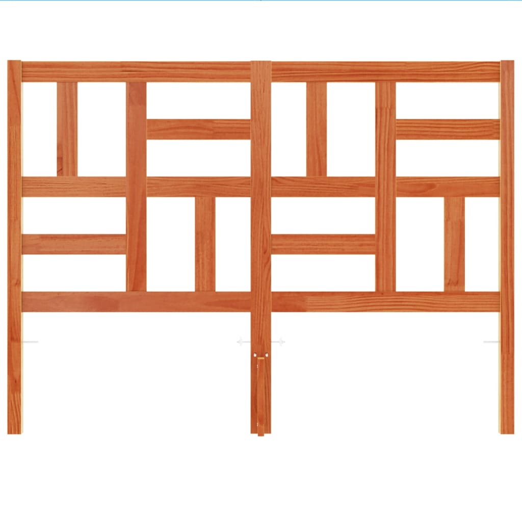 Kopfteil Wachsbraun 150 cm Massivholz Kiefer