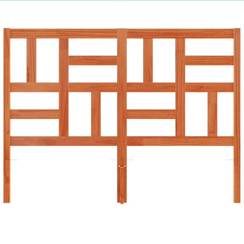 Kopfteil Wachsbraun 180 cm Massivholz Kiefer