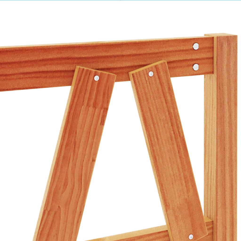 Kopfteil Wachsbraun 160 cm Massivholz Kiefer