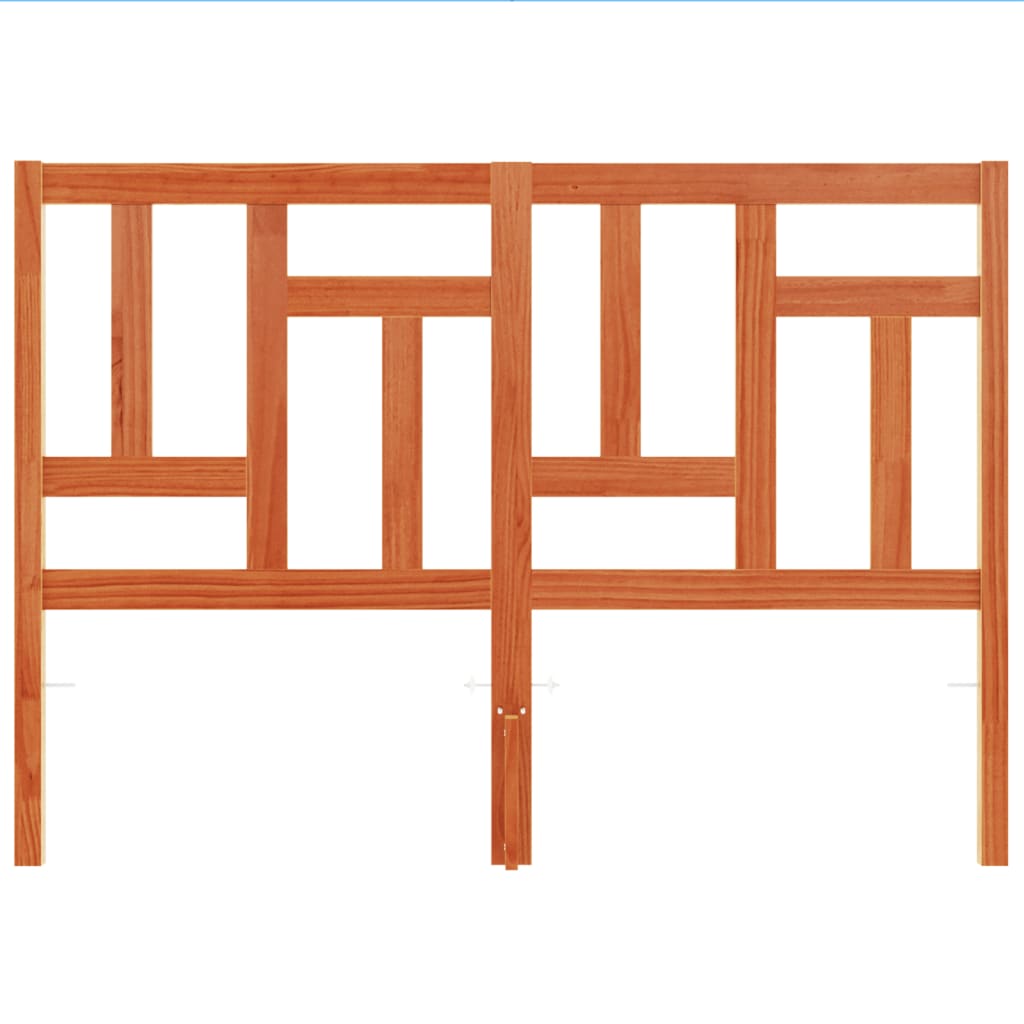 Kopfteil Wachsbraun 135 cm Massivholz Kiefer