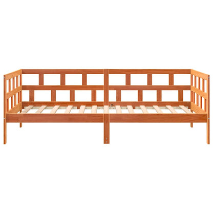 Tagesbett ohne Matratze Wachsbraun 90x200 cm Massivholz Kiefer