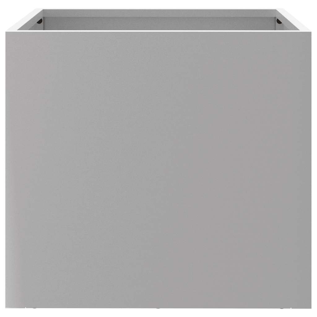 Pflanzkübel 2 Stk. Silbern 32x30x29 cm Verzinkter Stahl