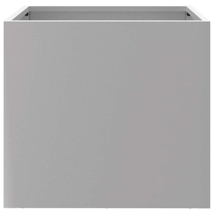 Pflanzkübel 2 Stk. Silbern 32x30x29 cm Verzinkter Stahl