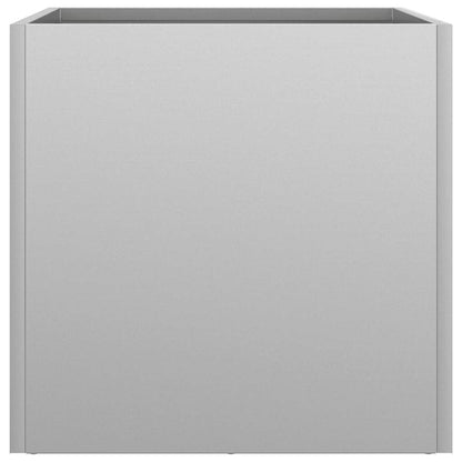 Pflanzkübel 2 Stk. Silbern 32x30x29 cm Verzinkter Stahl