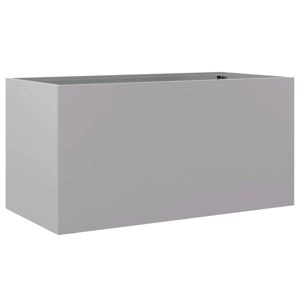 Pflanzkübel Silbern 62x30x29 cm Verzinkter Stahl