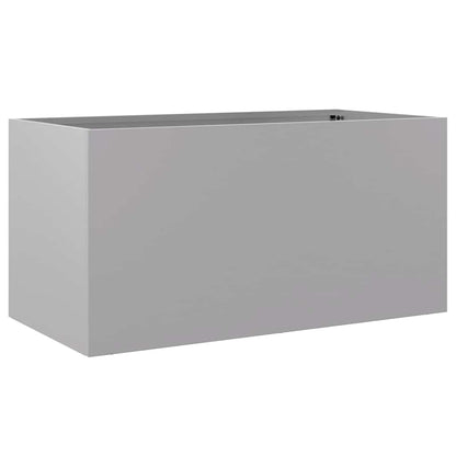 Pflanzkübel Silbern 62x30x29 cm Verzinkter Stahl