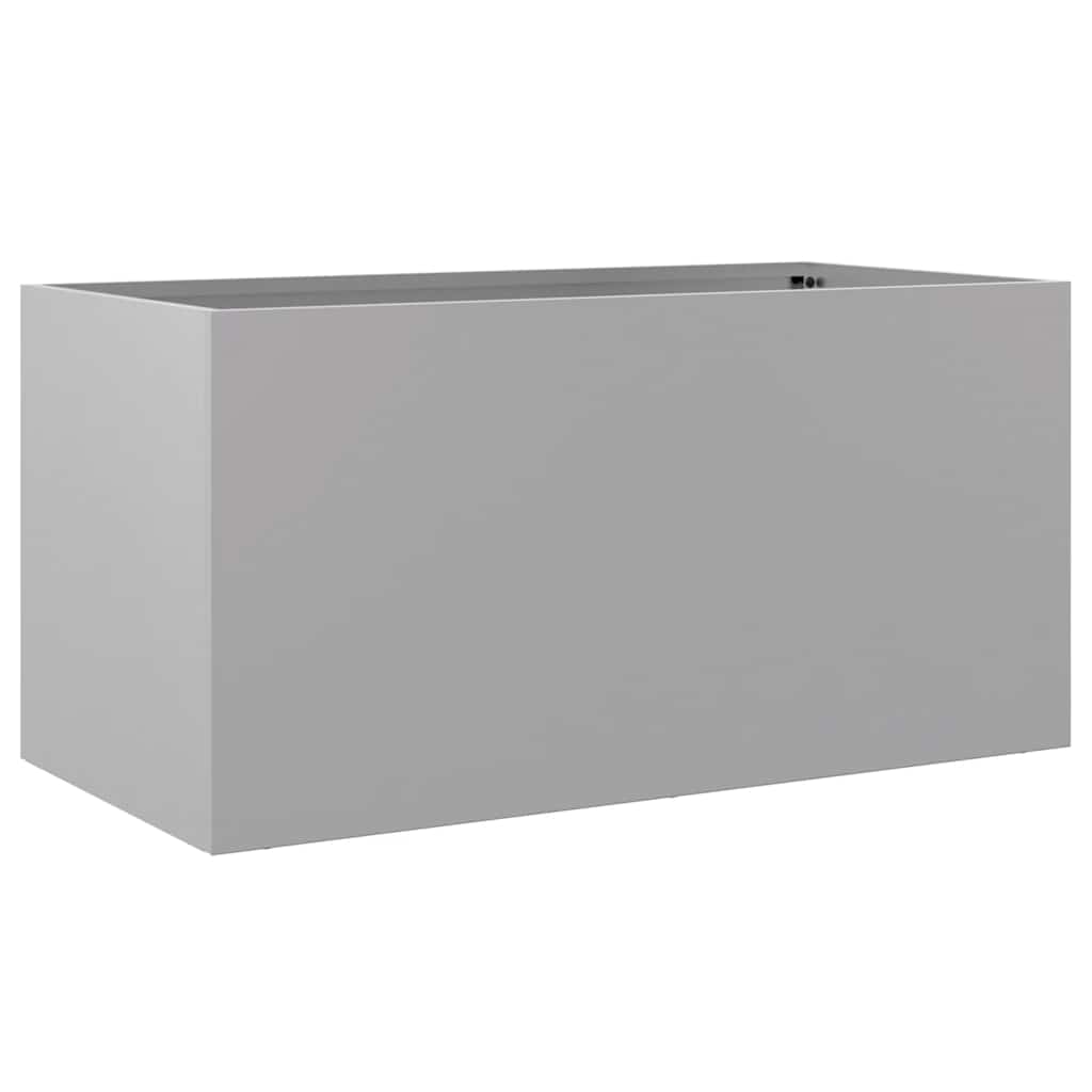Pflanzkübel Silbern 62x30x29 cm Verzinkter Stahl