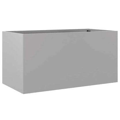 Pflanzkübel Silbern 62x30x29 cm Verzinkter Stahl