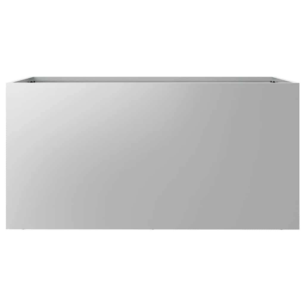 Pflanzkübel Silbern 62x30x29 cm Verzinkter Stahl