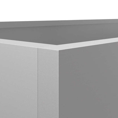 Pflanzkübel Silbern 62x30x29 cm Verzinkter Stahl