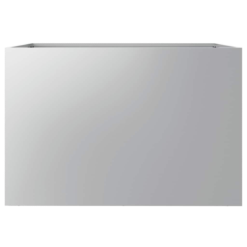 Pflanzkübel Silbern 62x40x39 cm Verzinkter Stahl