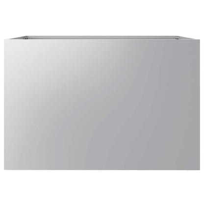 Pflanzkübel Silbern 62x40x39 cm Verzinkter Stahl