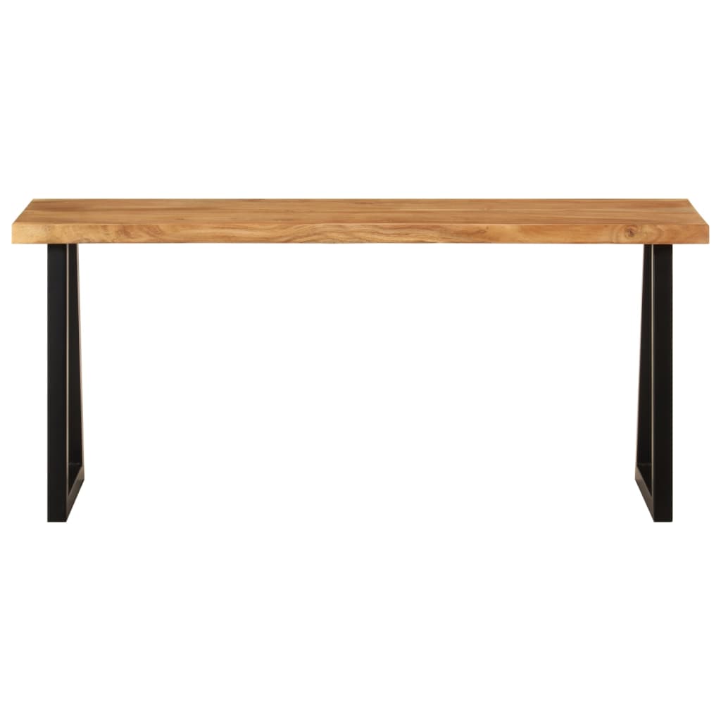 Bank Baumkante 105 cm Massivholz Akazie