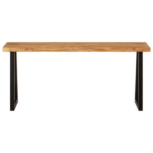 Bank Baumkante 105 cm Massivholz Akazie