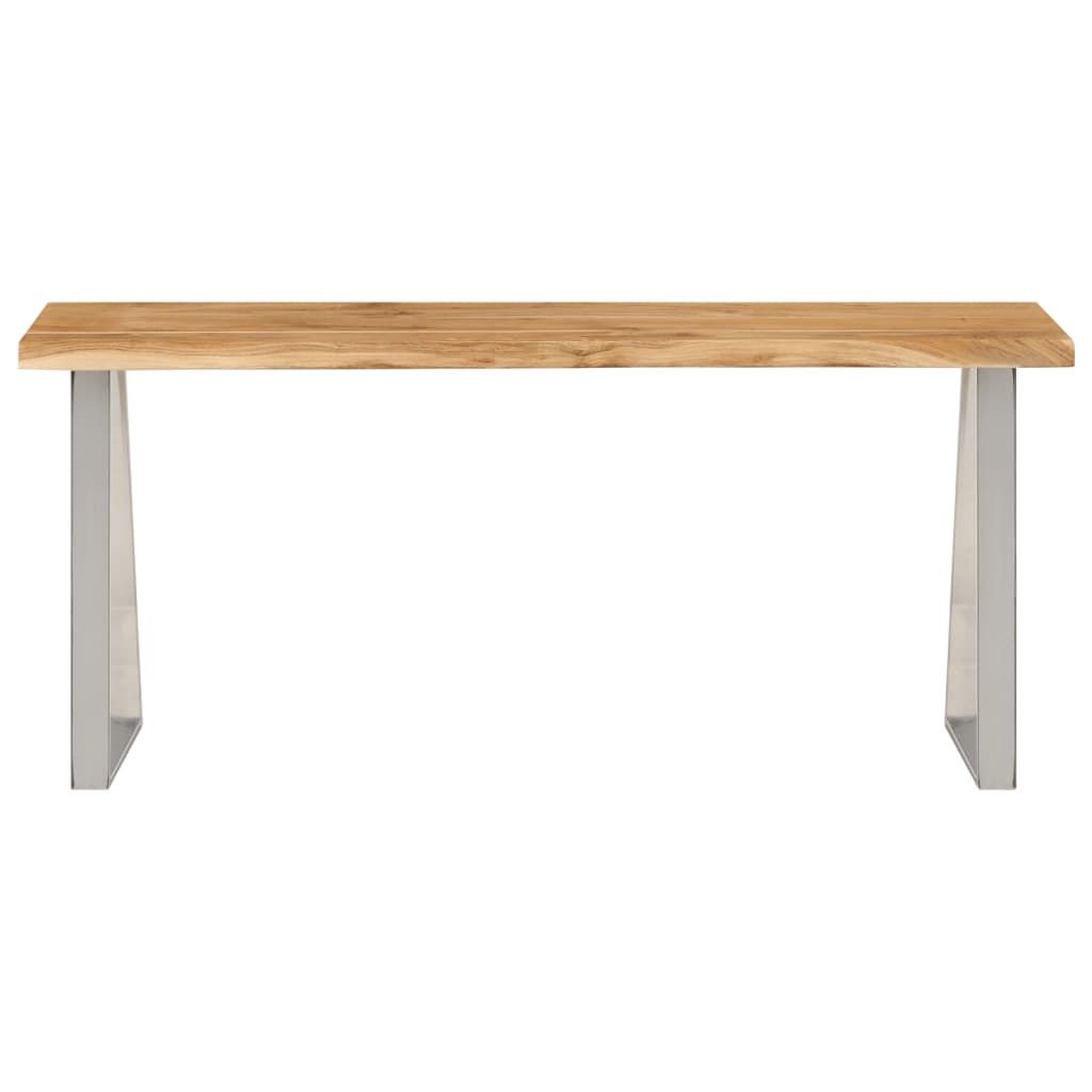 Bank Baumkante 105 cm Massivholz Akazie