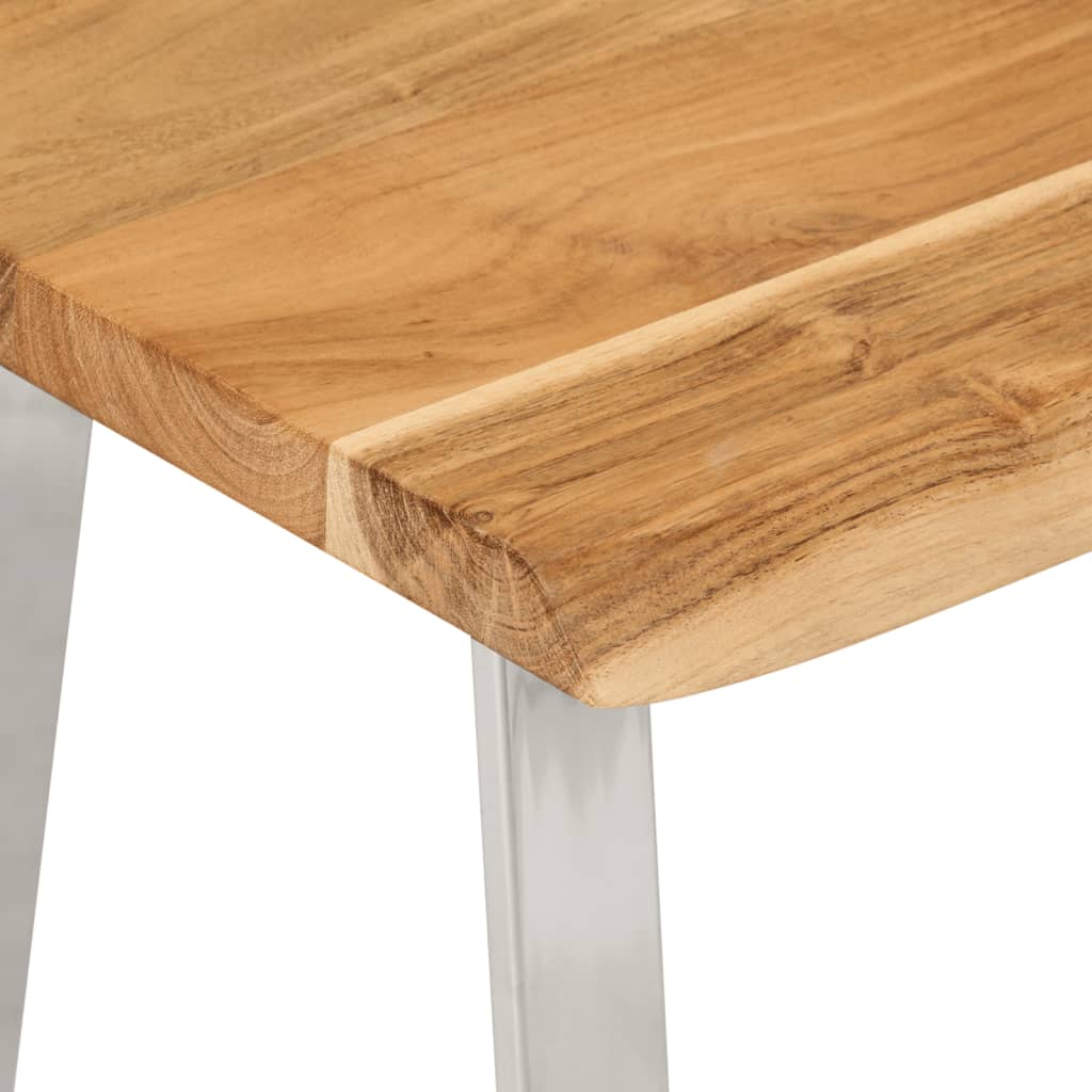 Bank Baumkante 105 cm Massivholz Akazie