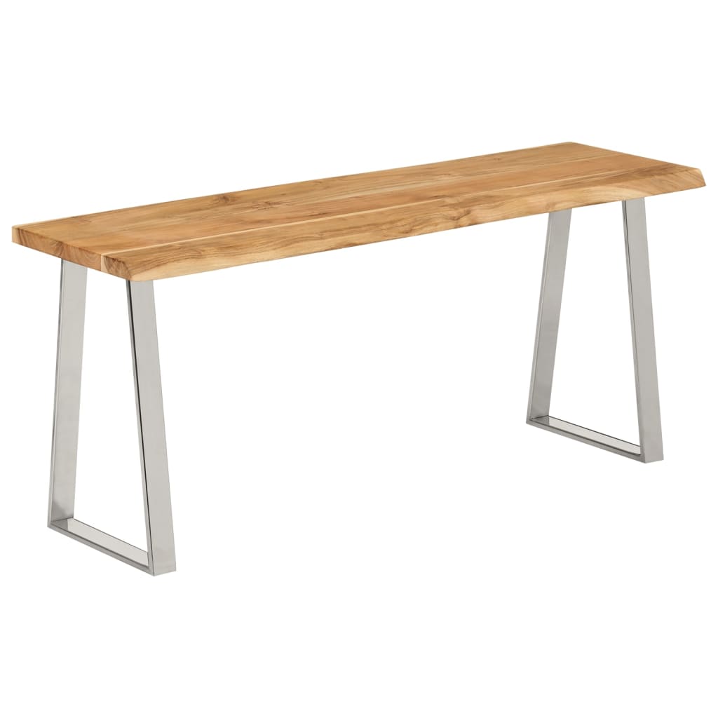 Bank Baumkante 105 cm Massivholz Akazie