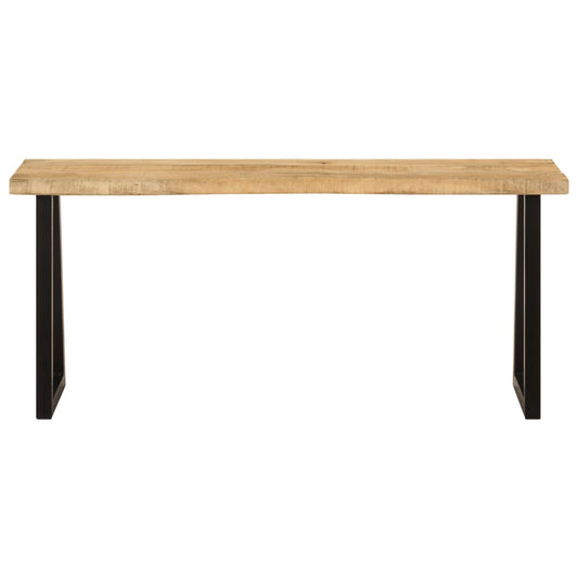 Bank Baumkante 105 cm Massivholz Mango