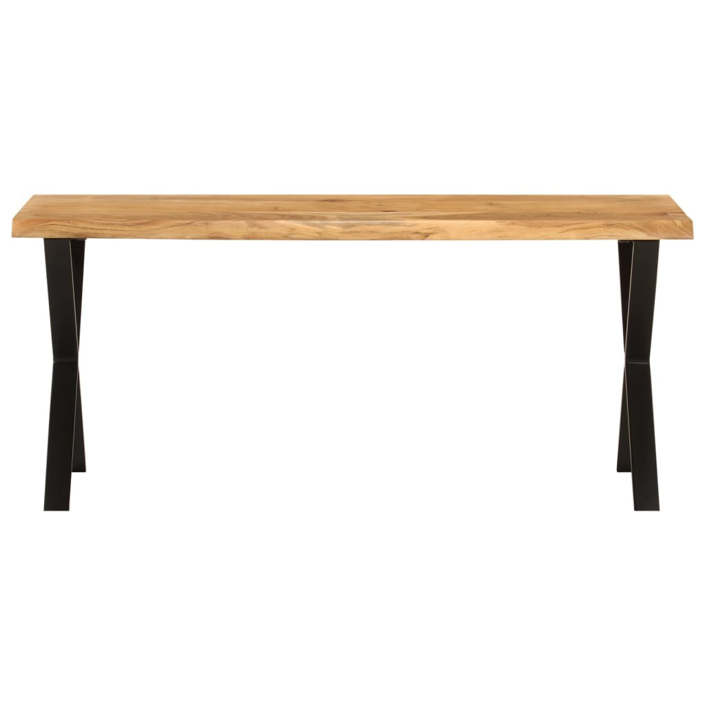 Bank Baumkante 105 cm Massivholz Akazie