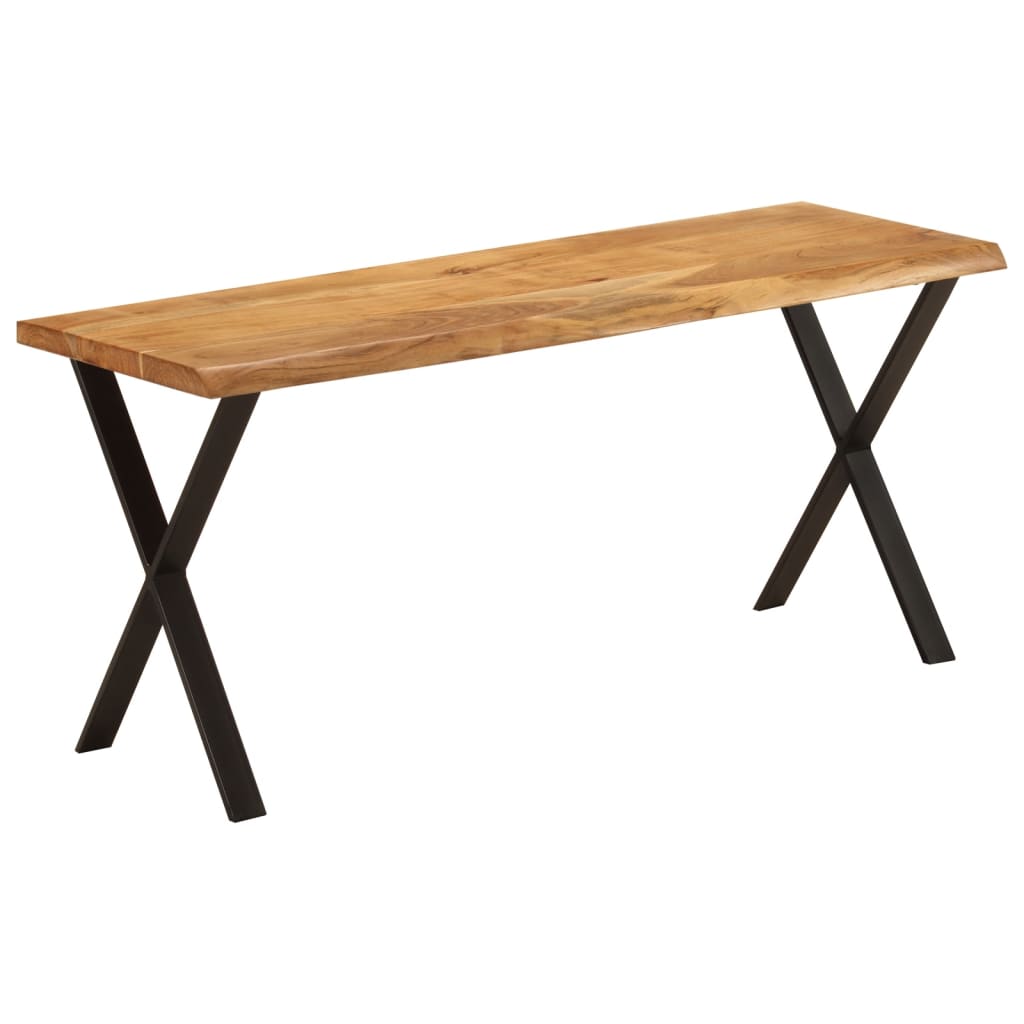 Bank Baumkante 105 cm Massivholz Akazie