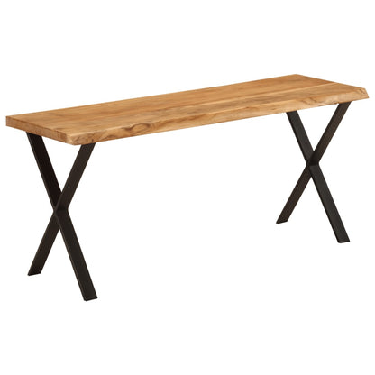 Bank Baumkante 105 cm Massivholz Akazie
