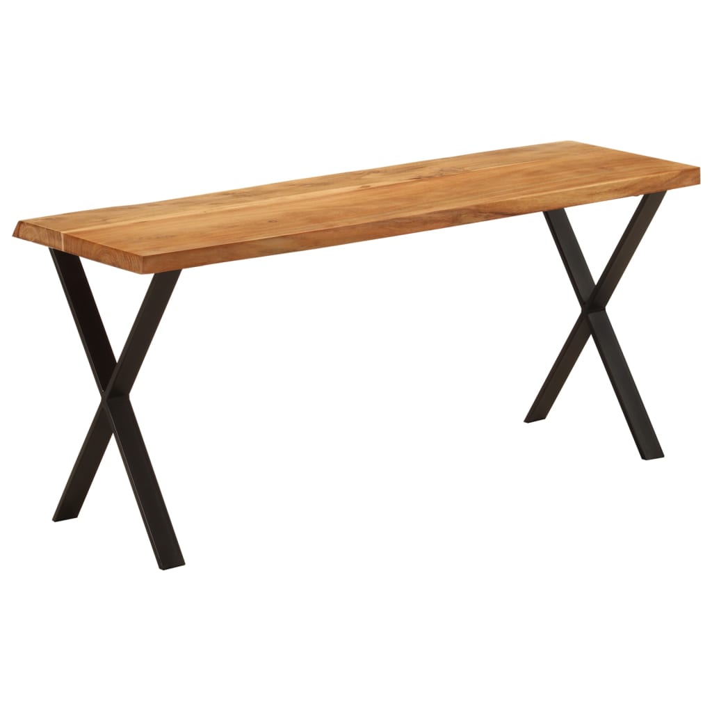 Bank Baumkante 105 cm Massivholz Akazie