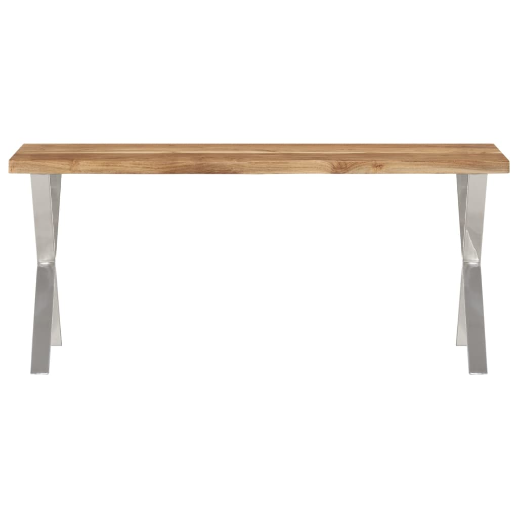 Bank Baumkante 105 cm Massivholz Akazie