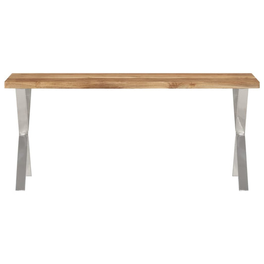 Bank Baumkante 105 cm Massivholz Akazie