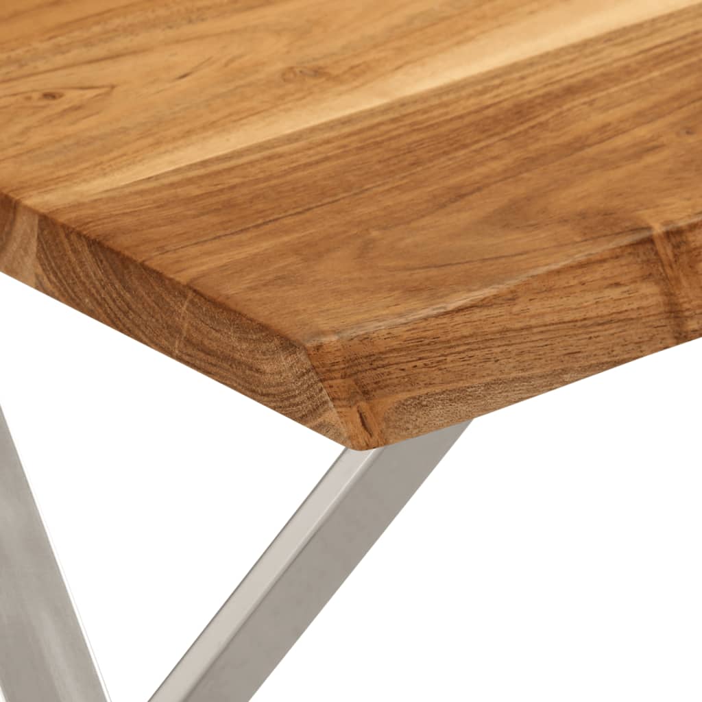 Bank Baumkante 105 cm Massivholz Akazie
