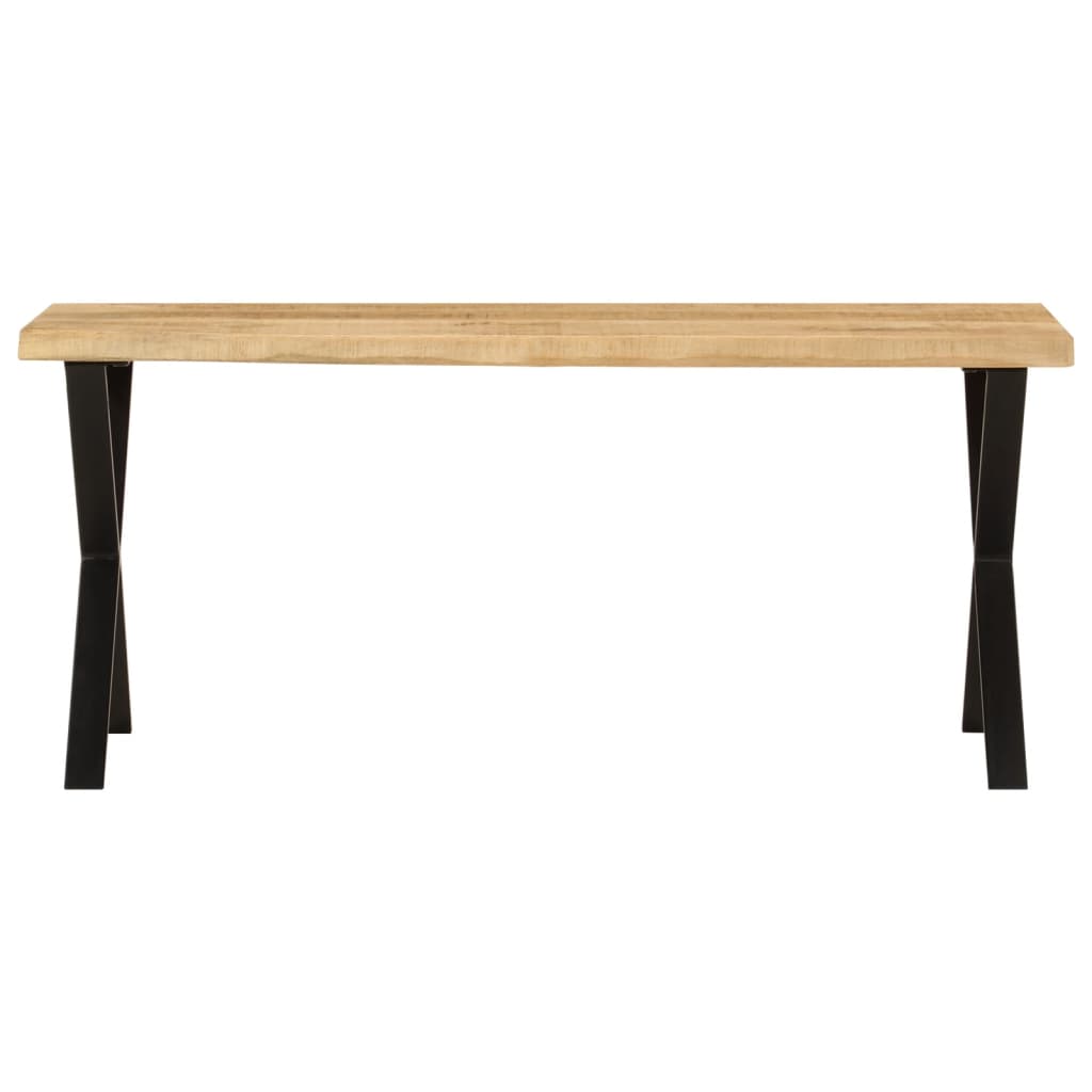 Bank Baumkante 105 cm Massivholz Mango