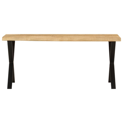 Bank Baumkante 105 cm Massivholz Mango