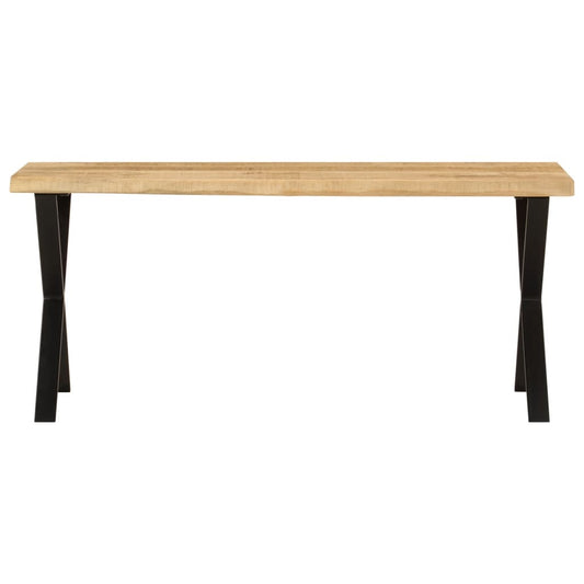 Bank Baumkante 105 cm Massivholz Mango