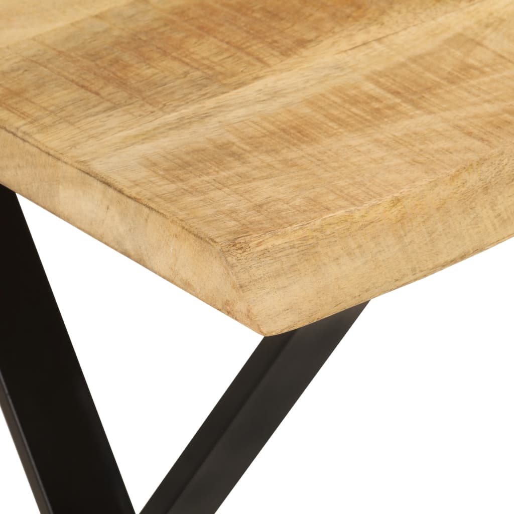 Bank Baumkante 105 cm Massivholz Mango
