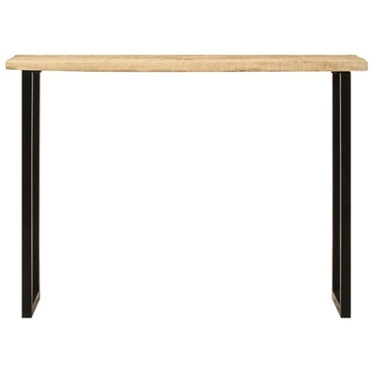 Konsolentisch mit Baumkante 105x33x76 cm Massivholz Mango