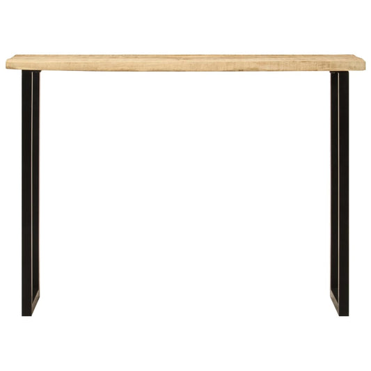 Konsolentisch mit Baumkante 105x33x76 cm Massivholz Mango