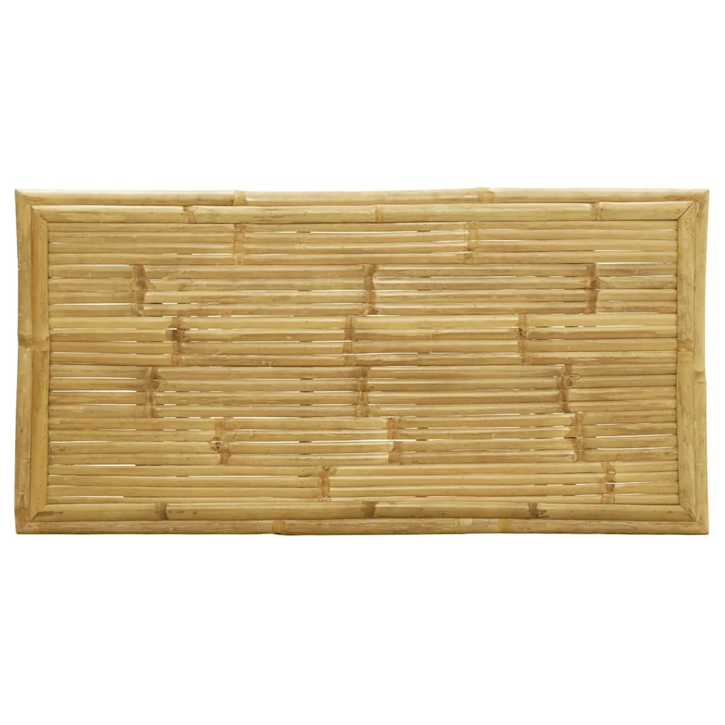 5-tlg. Bistro-Set Klappbar mit Dunkelgrauen Kissen Bambus