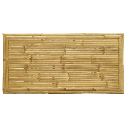 5-tlg. Bistro-Set Klappbar mit Dunkelgrauen Kissen Bambus