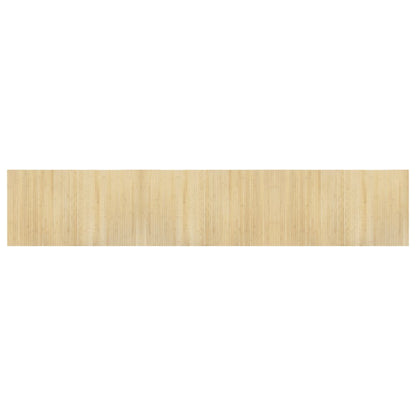 Teppich Rechteckig Hell Natur 60x300 cm Bambus
